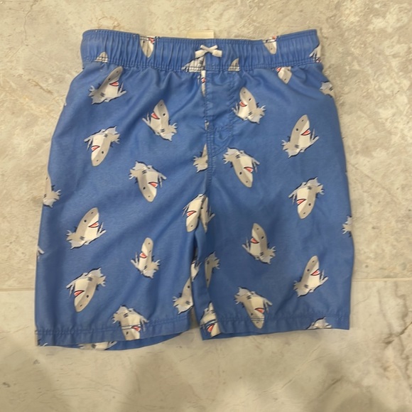 Boys Swim Trunks Bundle - Blue Shark and Black Sunrise 💙 🖤 🧡 - Picture 2 of 5